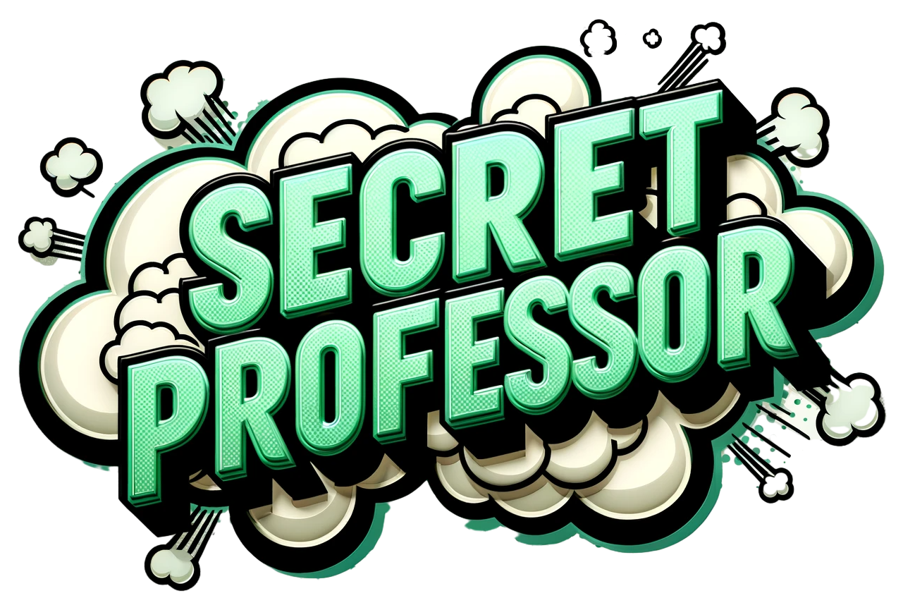 Democratizing higher education - Secret Professor Logo